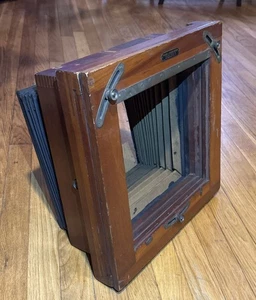 Folmer + Schwing Division Kodak 8x10 Wood Camera / Enlarger Body + Bellows Parts - Picture 1 of 12