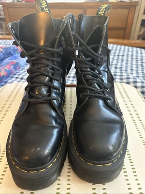 Botas DOC MARTENS Jadon Leder Schwarz 15265001 negras talla 7 plataforma para mujer Foto 1 de 4