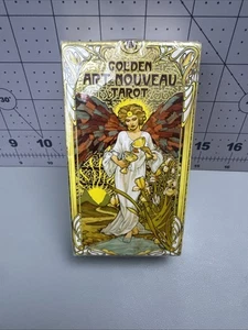 Goldenes Jugendstil Tarot Kartendeck Giulia F. Massaglia Goldfolie Made in Italy - Bild 1 von 7