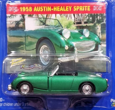 Johnny Lightning 58 1958 Austin-Healey Sprite British Invasion Car w/RRs Green - Image 1 of 2