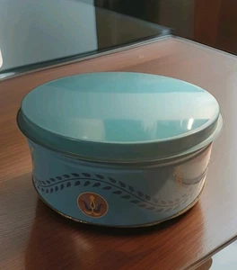 Pennsylvania Dutch Tim Serviertablett Deckel PA Blau Vintage Design Brezel  - Bild 1 von 6