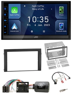 JVC DAB Bluetooth Lenkrad USB 2DIN Autoradio für Skoda Fabia 6Y 2004-2007 Quadlo - Bild 1 von 4