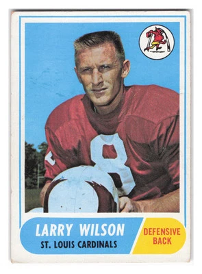 1968 Topps #164 Larry Wilson St. Louis Cardinals - Image 1 of 2