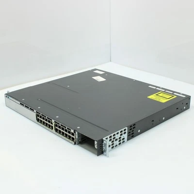 Cisco WS-C3750X-24T-S v01 24-Port Ethernet Network Switch - Image 1 of 4