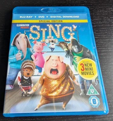 Sing Blu ray Special Edition Matthew McConaughey, Reese Witherspoon VGC!! - Image 1 of 2