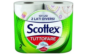   SCOTTEX TUTTOFARE 2 MAXI ROTOLI 101 USI 2 LATI DIVERSI  5029053021409 - Imagen 1 de 1