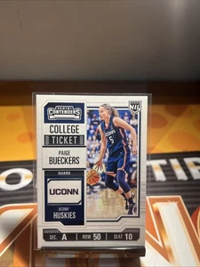 Boleto universitario Huskies Panini NIL UConn PAIGE BUECKERS #27 2024-25 Contenders - Imagen 1 de 2