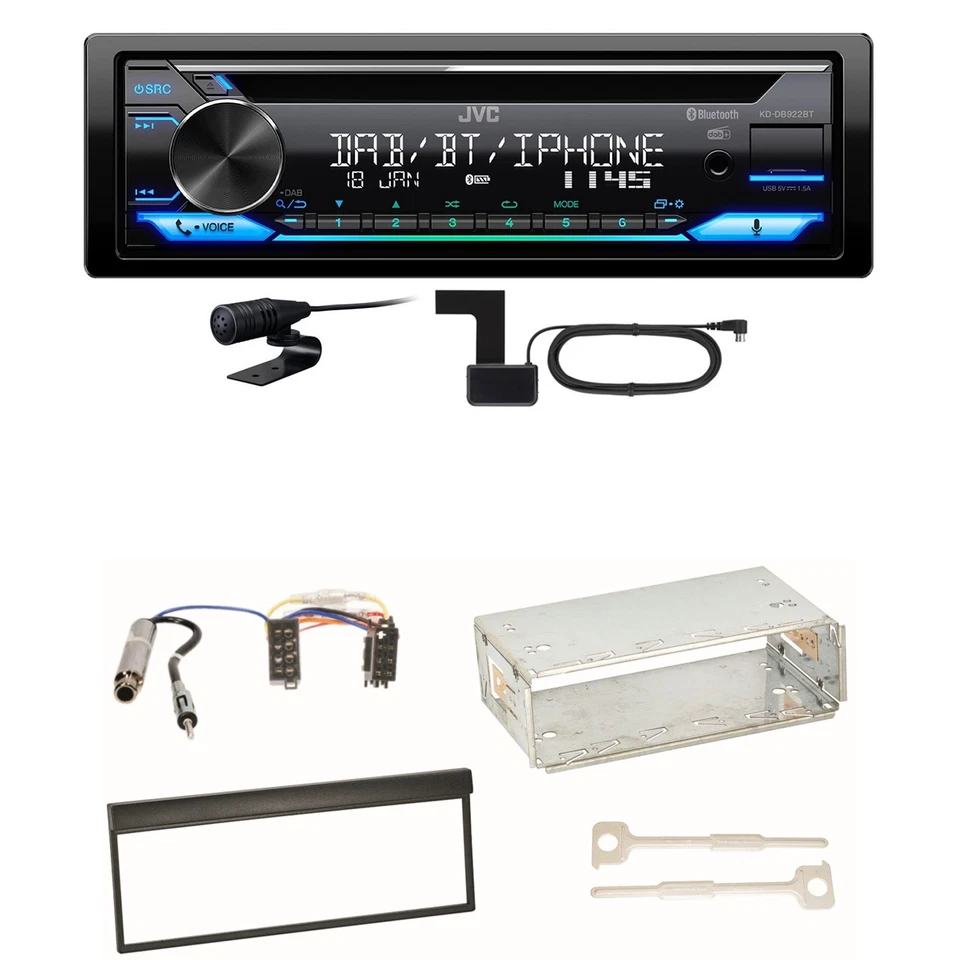 JVC KD-DB922BT Bluetooth Digitalradio USB CD Einbauset für Skoda Fabia 6Y - Bild 1 von 1