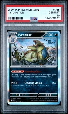 PSA 10 GEM MINT Tyranitar 095/159 Pokemon SV Journey Together *POP 33 - Image 1 of 2