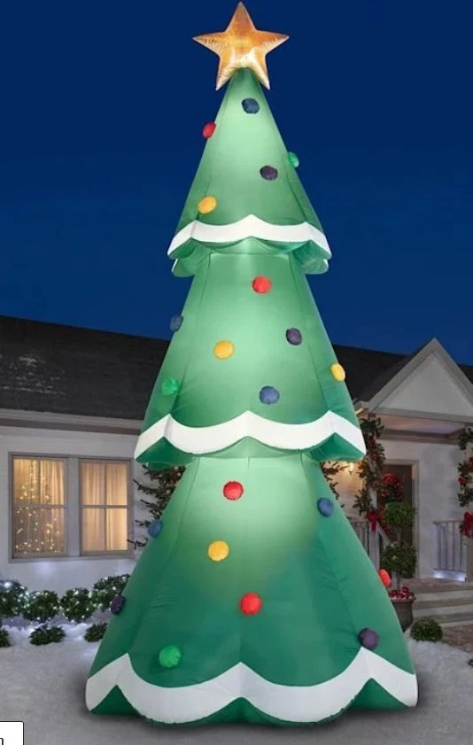 GEMMY 20 FT COLOSSAL CHRISTMAS TREE AIRBLOWN LIGHTED YARD INFLATABLE