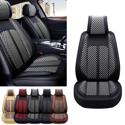 For Acura TLX RDX MDX ILX TSX Leather Car Seat Cover Full Set 5 Seat Protector Foto 1 de 4