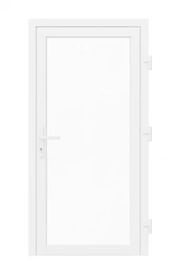 Nebeneingangstür Nebentür Ladentür Seitentür Glastür 2-fach Klarglas weiß NEU - Bild 1 von 4