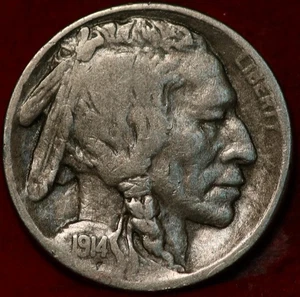 1914-S San Francisco Mint Buffalo Nickel - Picture 1 of 2