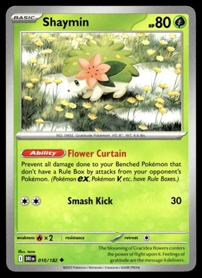 SHAYMIN 10/182 UNCOMMON DESTINED RIVALS POKEMON - Image 1 of 4