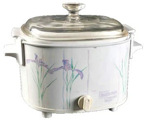Vintage Corning Ware Shadow Iris Rival Crock-Pot Slow Cooker 3 Quart Lid - Picture 1 of 1