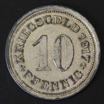 GERMANY (Horde) 10 Pfennig 1917 - Zinc - Notgeld - VF - 2961 - Image 1 of 2