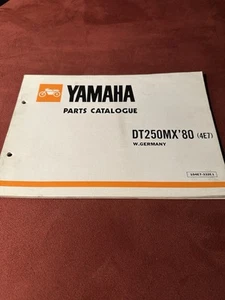 YAMAHA DT 250MX Parts List 1980 Ersatzteil Liste Katalog Heft Brochure - Bild 1 von 5