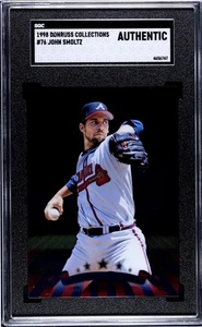 1998 Donruss Collections John Smoltz #76 No Name on Front SGC Authentic - Picture 1 of 2