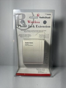 RadioShack Bezprzewodowe gniazdo telefoniczne Przedłużenie 43-161 Jednostka bazowa Przedłużacz Jack - Zdjęcie 1 z 2