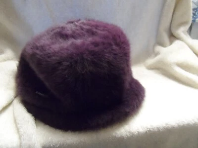 VTG KANGOL DESIGN Furgora Wendy Beret Angora Hat Women's brown/purple - Image 1 of 4