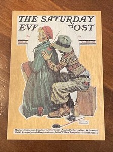 NORMAN ROCKWELL 1993 Comic Images Wood Grain insert W1 The Artist SE Post