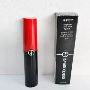 Giorgio Armani Lip Power Longwear Vivid Color lipstick, #601 Talented, 3.1g BNIB - Picture 1 of 5