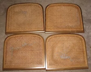 4 Vintage Mid-Century Unsigned Marcel Breuer Cane Seat Bottoms for Restoration - Picture 1 of 12