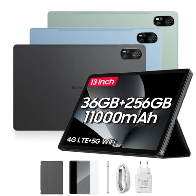 Blackview MEGA 8 4G Android 15 Tablet 13 Zoll 36GB+256GB 11000mAh 18W Gemini AI