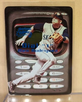 1999 Skybox Thunder DIAL 1 ONE #8 Alex Rodriguez DIE CUT CELL PHONE CASE HIT - Image 1 of 2