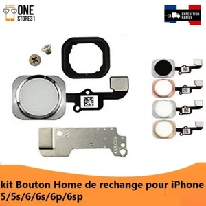 haute qualité kit bouton home empreinte digitale pour iphone /5s/SE /6/6s/6splus - Photo 1 sur 1