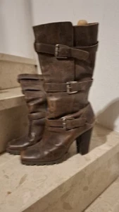 Damenstiefel, Leder, Größe 40 - Bild 1 von 2