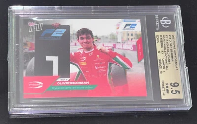 Oliver “Ollie” Bearman F1 Ferrari Haas 2023 Topps Now Rookie Card (RC) BGS 9.5 - Image 1 of 4