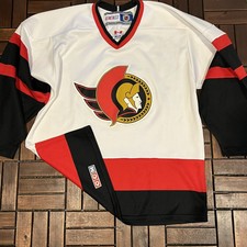 Vintage Ottawa Senators CCM Hockey Jersey Sz M 90s NHL Made In Canada