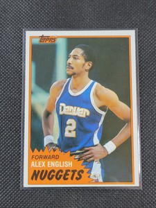#68 Alex English 1981-82 Topps #68 Denver Nuggets