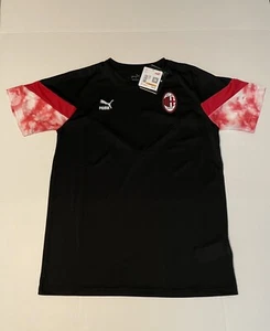 Puma AC Milan Iconic Dry Cell Training Shirt Black Red Jersey Men's Size Small S - Picture 1 of 6