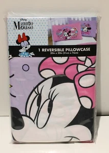 Disney Minnie Mouse Reversible Pillowcase 1pc 20"x30" - Picture 1 of 2