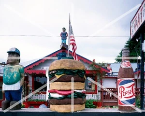 Large Pepsi Cola Bottle Hamburger Joint 8x10 Photography Reprint - Picture 1 of 1