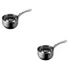 2 Pc Long Water Ladle Bailer for Restaurant Spoon Metal Cooking