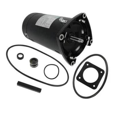 USQ1102 1HP 3450RPM 48Y Frame Pool Motor Square Flange Pool Pump Motor 115/230V - Image 1 of 4