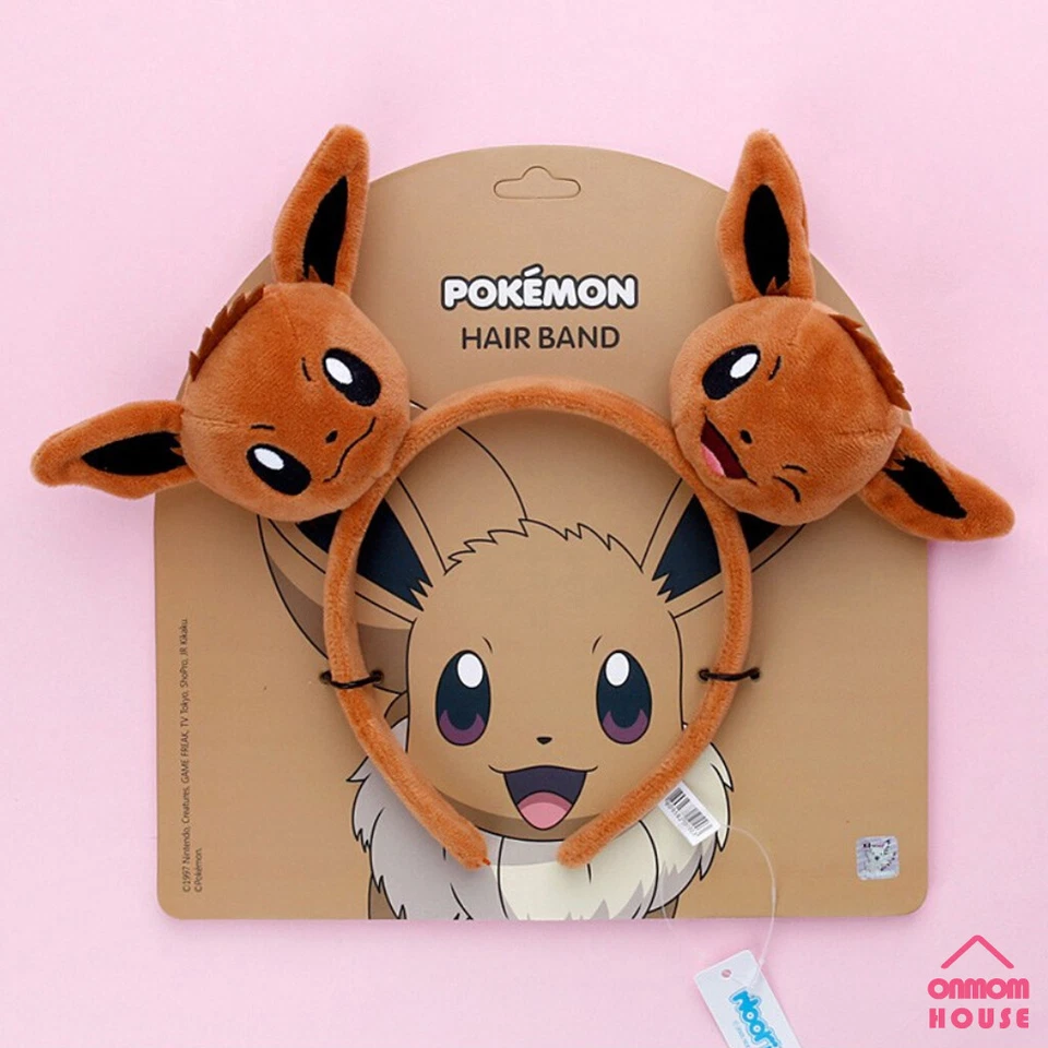 Pokemon Eevee Head Hair Band Accessories Party Kids Cosplay Anime Costume - Image 1 of 2
