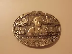 Limited Edition #31 President John Adams belt Buckle - Picture 1 of 2