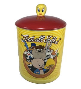 Looney Toons That’s All Folks Ceramic Cookie Jar Warner Brothers WB NEW NWT - Picture 1 of 8