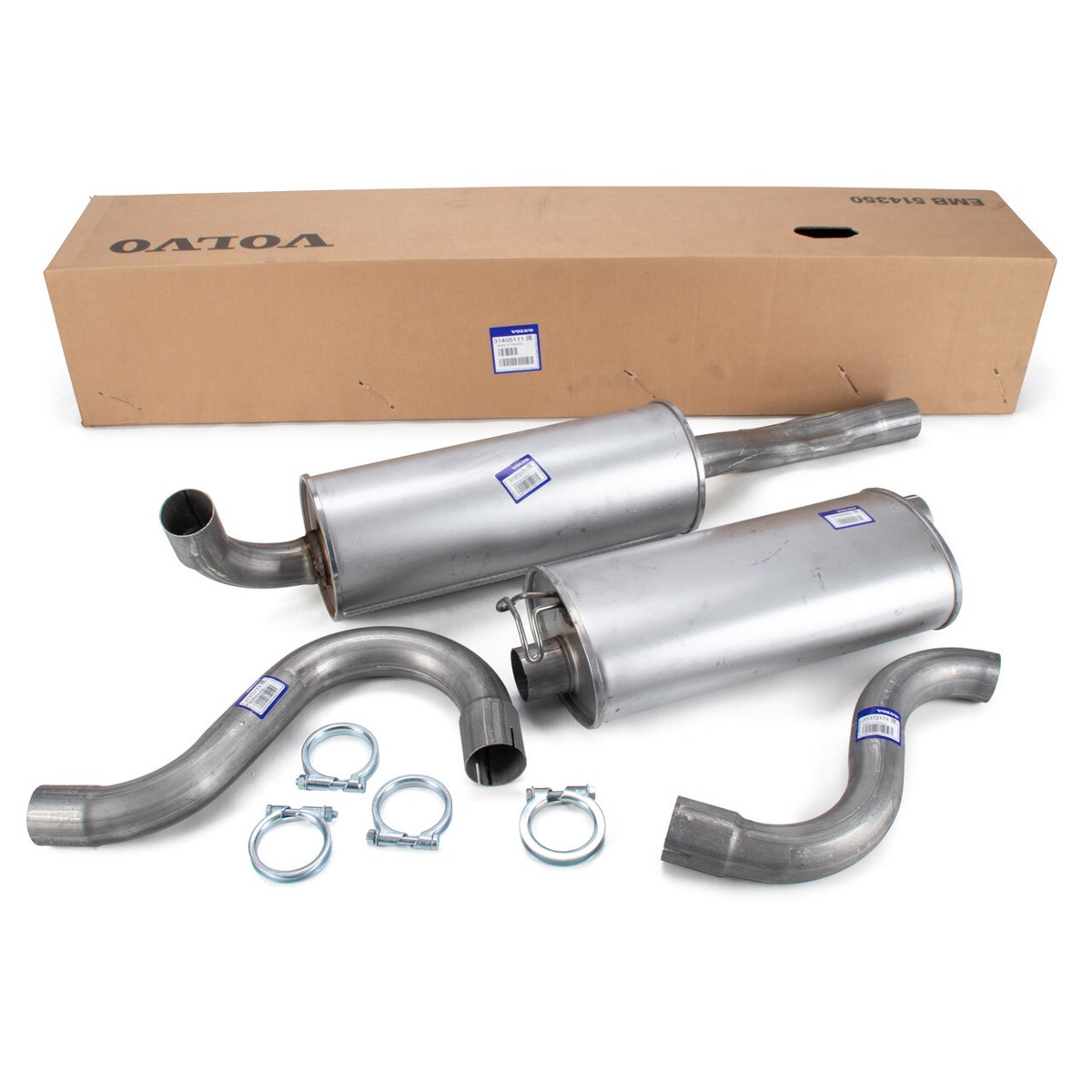 Volvo 940 II Schalldämpfer Set Komplette Auspuffanlage Für Volvo 740, 940 & 940 II Mit 2.0 / 2.3 Motor – Inkl. Montagesatz Polo Auspuff