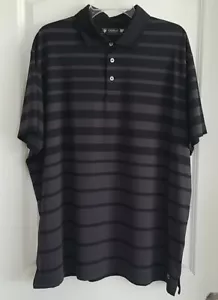 Camisa para hombre Cremieux Performance negra con rayas grises talla XXL 2XL - NUEVA SIN ETIQUETAS - Imagen 1 de 3
