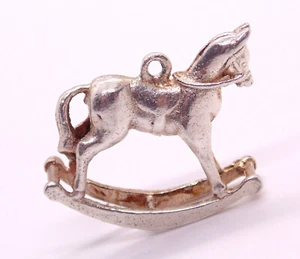(G458) Plata Caballo Mecedor Dije Colgante Joyería - Imagen 1 de 6