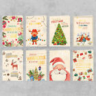Weihnachtskarten 8 Stück Frohe Weihnachten Recycling Grußkarte Zuckerrohrpapier