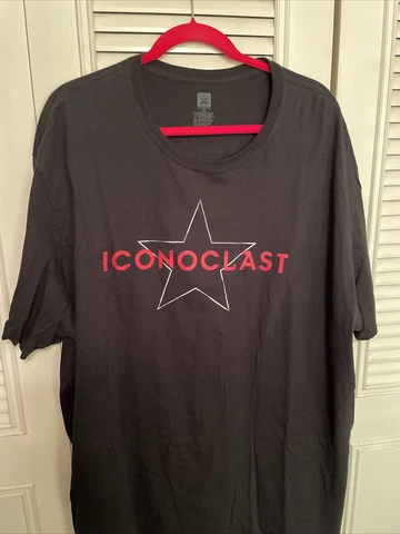 WWE Authentic ICONOCLAST black T -shirt. 4XL. gently used - Edge Cover