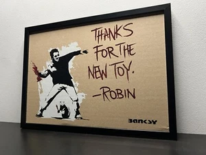 Banksy (after) - pochoir sur carton 20×30 - encadré - édition 50 ex - Bild 1 von 10