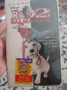 Disney's 102 Dalmatians (VHS, 2001, Clam Shell) New - Factory Sealed Glenn Close - Picture 1 of 3
