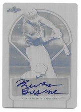 KURTIS BYRNE 1/1 AUTO 2018 LEAF PERFECT GAME BLACK PRINT PLATE AUTOGRAPH TCU